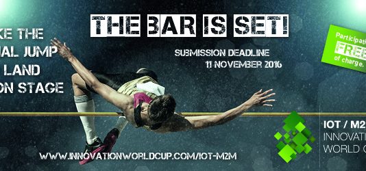 Get in quick… the submission deadline for the 5th IOT/M2M Innovation World Cup is approaching fast!