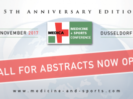 Your chance to speak at the 5th Anniversary of the MEDICA MEDICINE + SPORTS CONFERENCE