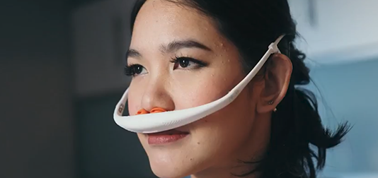 A Sleek, Comfortable Alternative to Face Masks: Wearable Filtration Device wearable filtration