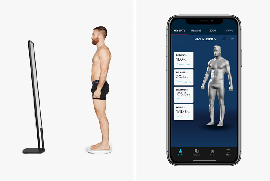 3D body scanner that changes the fitness industry.