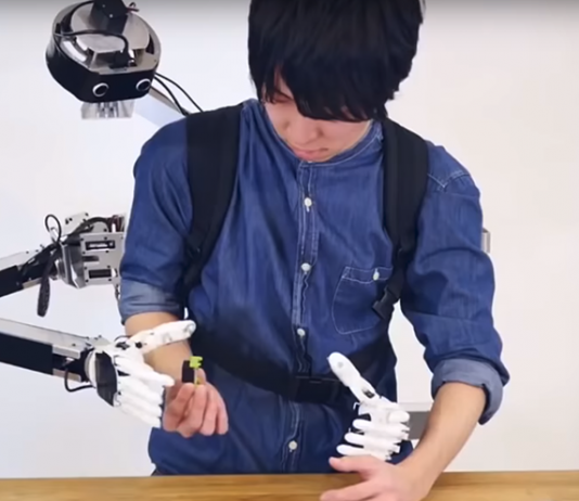 Fusion: Backpack-Style Robot Companion Gives Wearer Extra Arms for Collaborative Projects Fusion robot