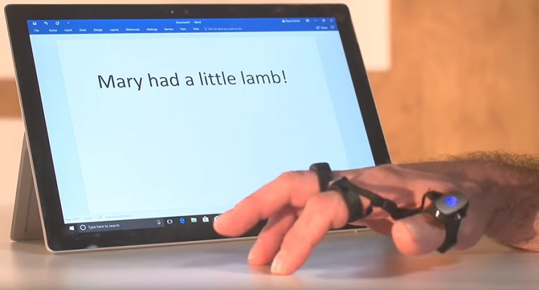 Tap wearable keyboard