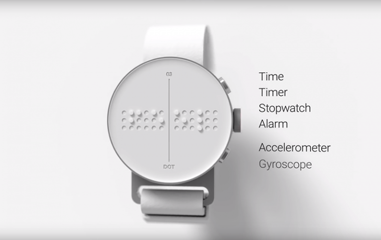 Dot braille smartwatch