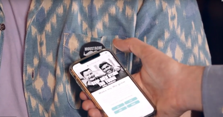 Movember contactless badges