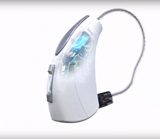 Starkey AI Hearing Aid with Heart Rate Sensor and Real-Time Translation at the CES 2019 Starkey AI hearing aid