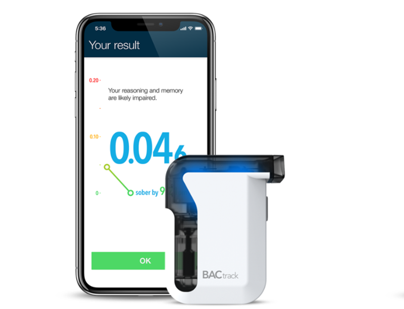 BACtrack View alcohol test
