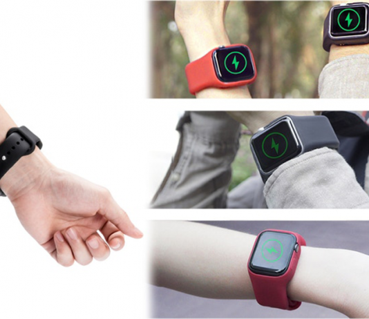 Batfree Power Strap Provides Longer Battery Life and Wireless Charging for Apple Watches Batfree Power Strap