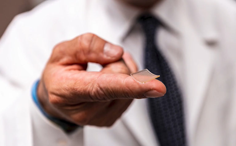 COVID 19 Vaccine Delivered in Tiny Patch