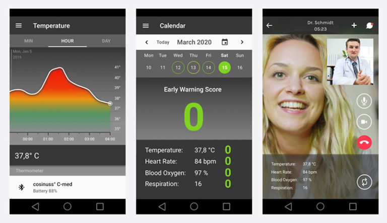 cosinuss Remote Monitoring for Covid 19
