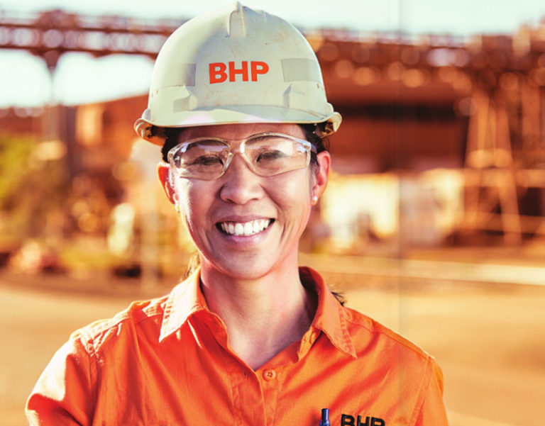 BHP wearable technology mining