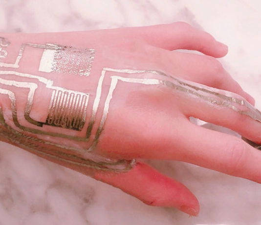 Penn State Engineers Print Sensors Directly On Human Skin Without Using Heat Sensors printed on skin without heat