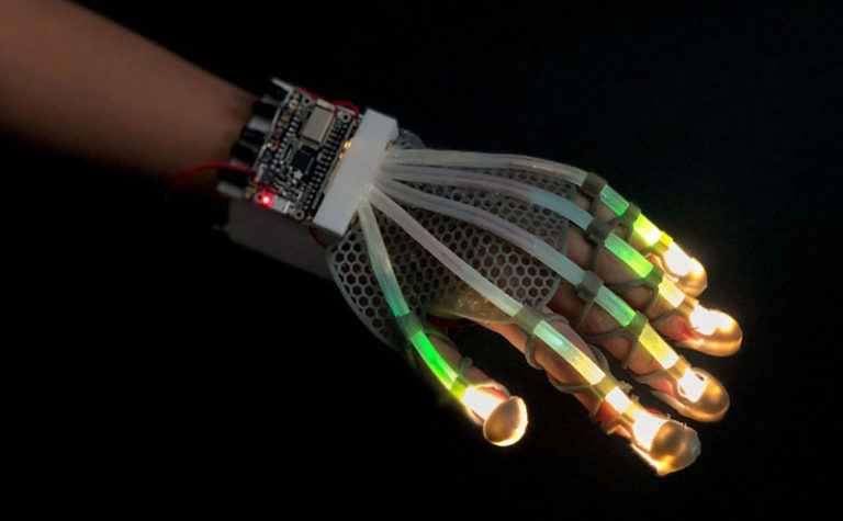Cornell University stretchable sensor