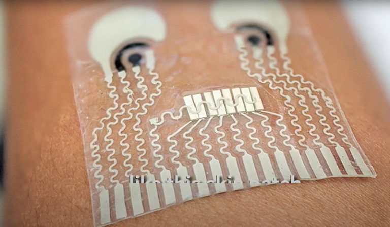 UCSD Patch monitor glucose caffeine blood pressure