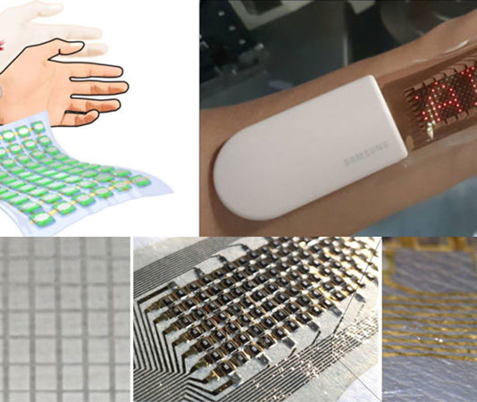 Samsung Develops Stretchable Electronic Skin for Monitoring Heart Rate Samsung OLED display for heart monitoring