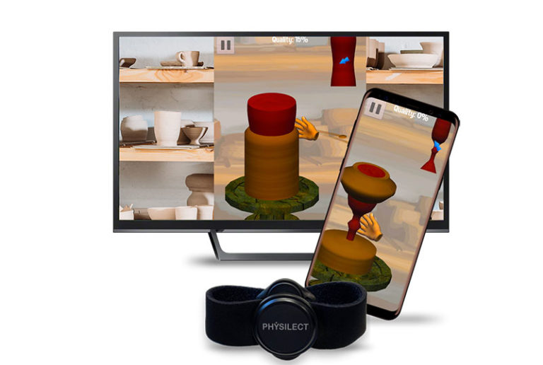 Physilect Exergames using Movesense sensor