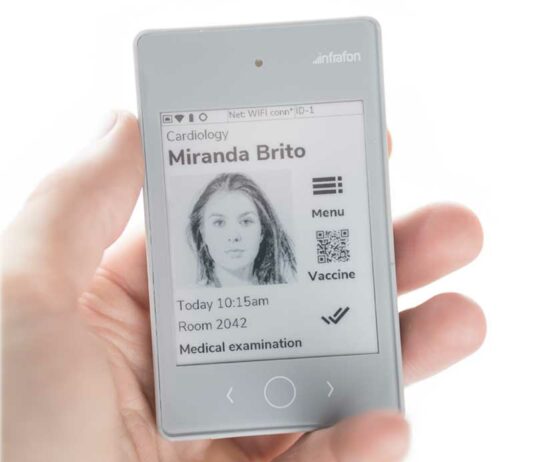 Infrafon Smart Badge Connected by Sequans’ Monarch Technology Infrafon Smart Badge Connected Monarch Technology